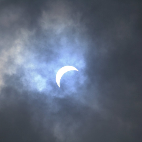 横浜での部分日食