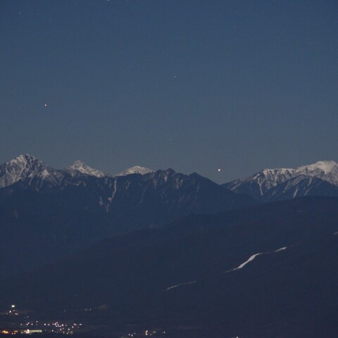 南アルプスとカノープス