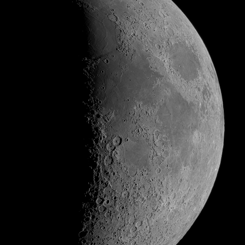 六日月(月齢5.6)・再画像処理