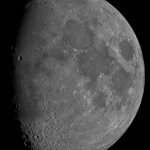 十日月(月齢9.6)・再画像処理