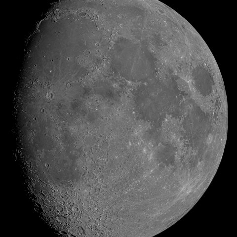 十一日月(月齢10.7)・再画像処理