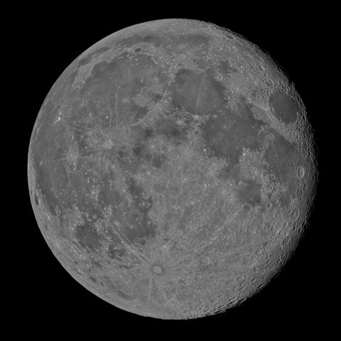 十六日月(十六夜、月齢15.8)・再画像処理