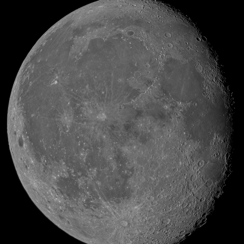 十九日月(月齢18.8)・再画像処理