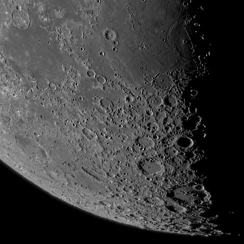 月面「月面南部」附近