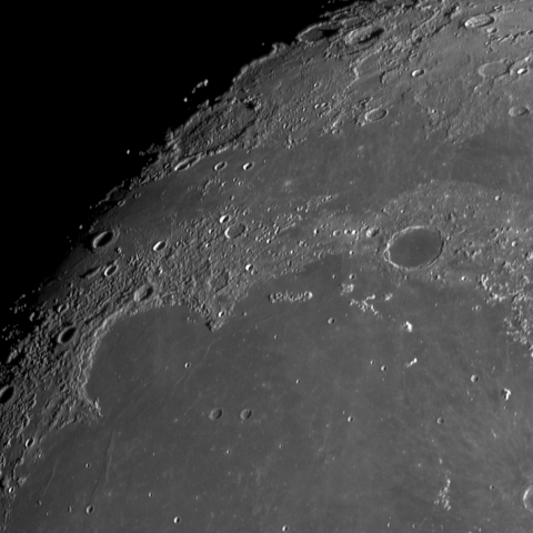 月面「虹の入江」附近