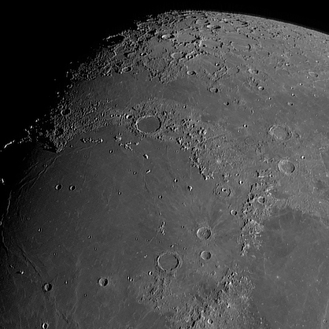 月面「虹の入江」附近