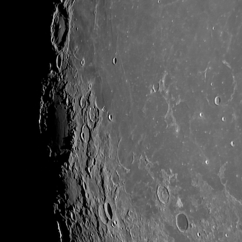 月面「ライナーγ～グリマルディ～シルサリス谷」附近