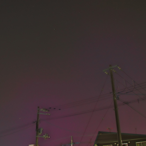 低緯度オーロラ(2024.05.11)・②・再画像処理