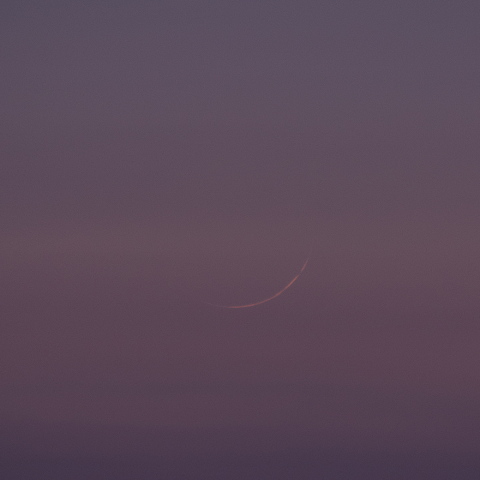 二日月(月齢0.92)