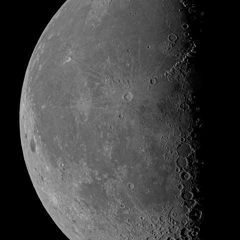 二十四日月(下弦、月齢22.3)・再画像処理