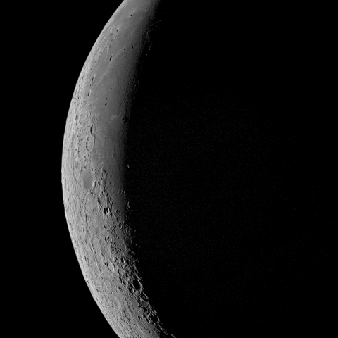 二十八日月(月齢26.4)・再画像処理