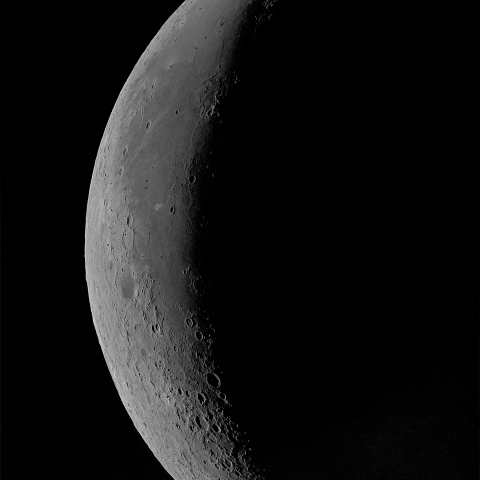 二十七日月(月齢25.8)・再画像処理