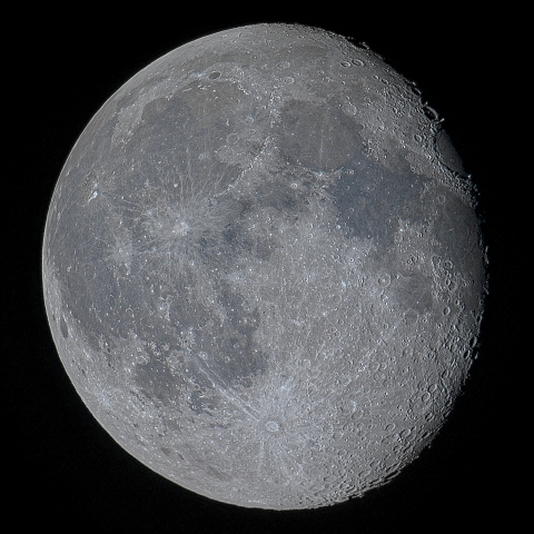 十八日月(月齢17.0)・再画像処理