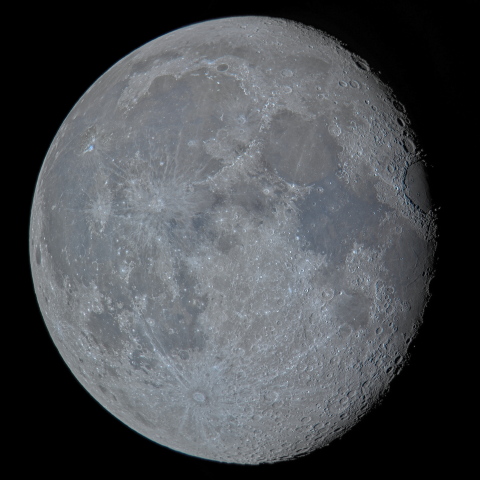 十九日月(月齢17.2)・再画像処理