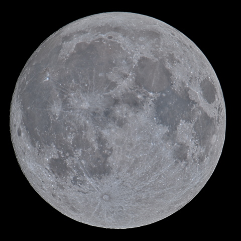 十五日月(月齢14.7)・再画像処理