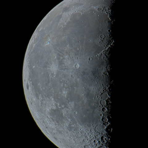 二十三日月(下弦、月齢21.6)・再画像処理