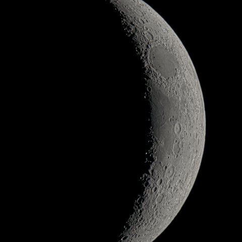 四日月(月齢3.6)