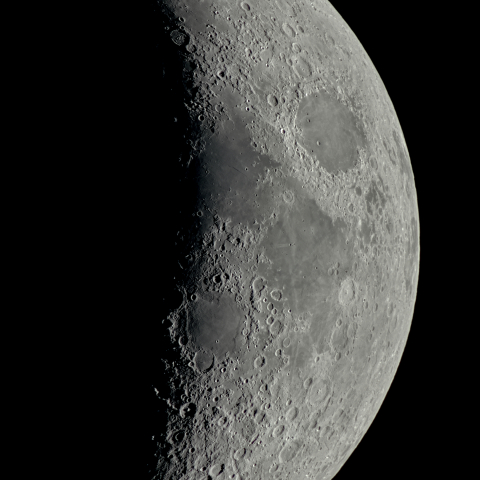 六日月(月齢5.3)・②