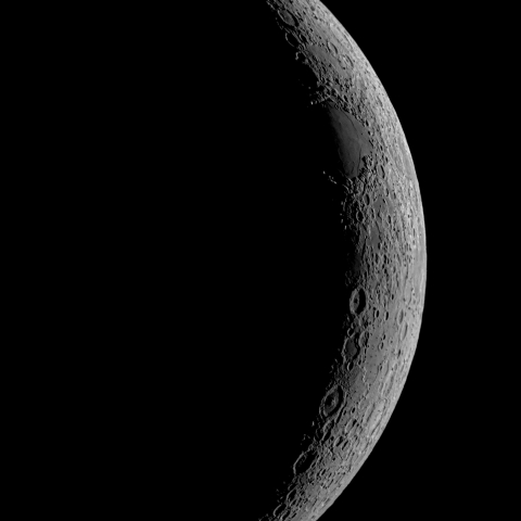 四日月(月齢3.0)