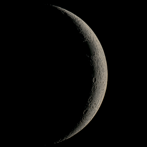 四日月(月齢3.0)