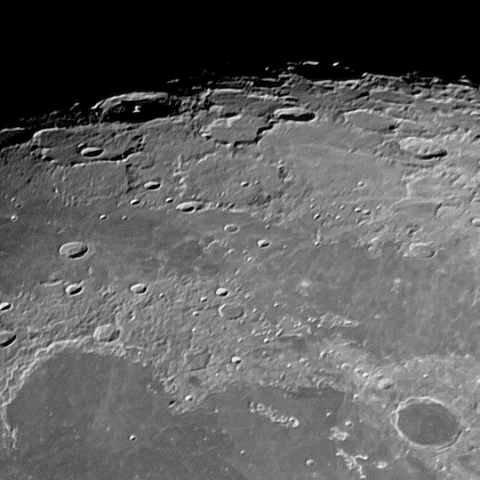 月面「ピタゴラス」附近・再画像処理