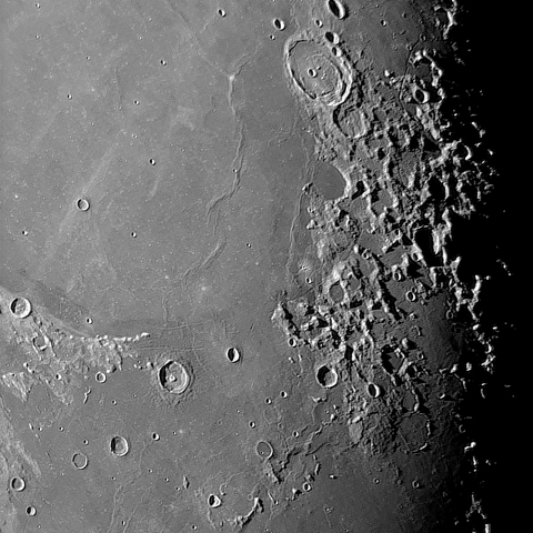 月面「ポシドニウス～ガードナーのメガドーム」附近