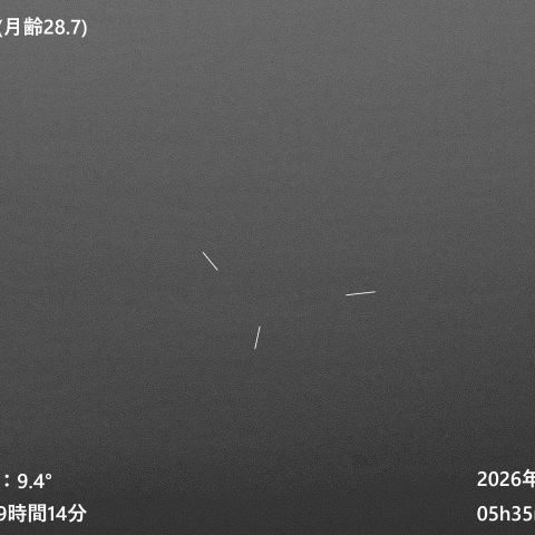 三十日月(月齢28.7)