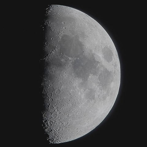 月齢7.9(上弦の月)