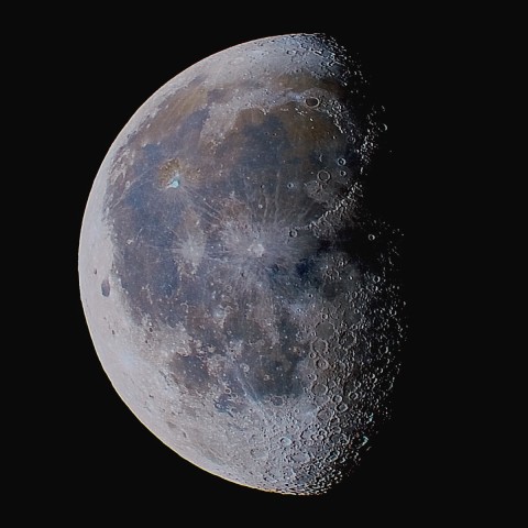 月の彩り(月齢20.55、彩度強調)・再画像処理