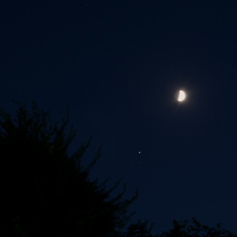 月と木星の接近