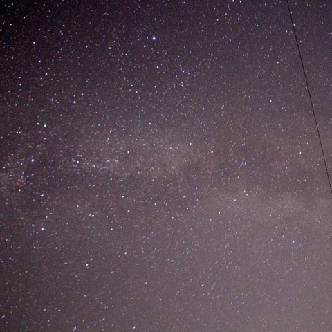 大停電の夜の天の川(夏の大三角)