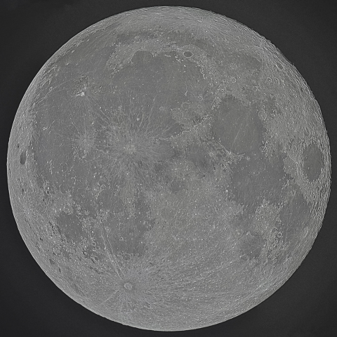 十六夜の満月(月齢15.86)・再画像処理