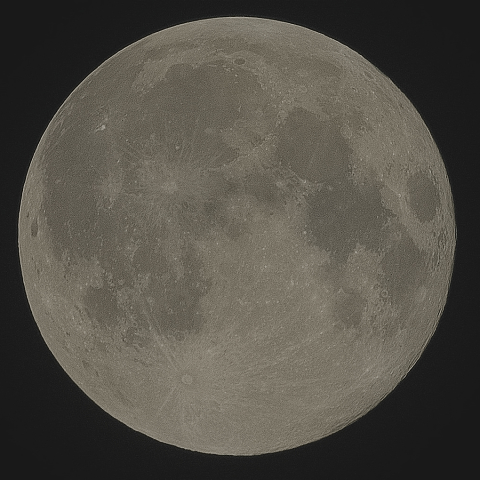 準スーパームーン(満月、月齢15.37)・高感度