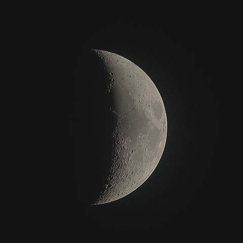 月面五態Ⅱ(月齢6.49)