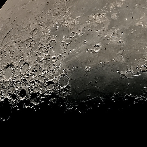 月面南部「クラビウス～フラマウロ丘陵」