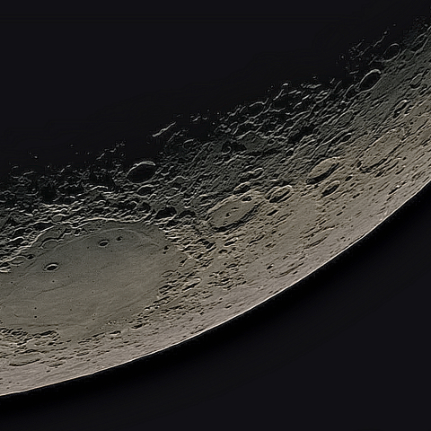 月面「危難の海」附近