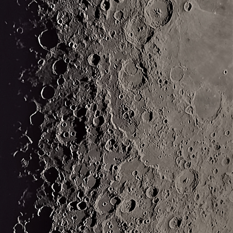 月面「マウロリクス～アルタイ断崖～テオフィルス」附近