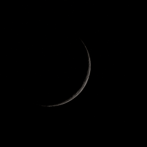 二日月(月齢1.60)