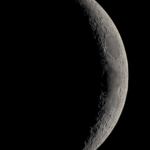 四日月(月齢3.5)