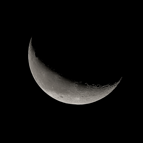 二十六日月(有明月、月齢25.08)