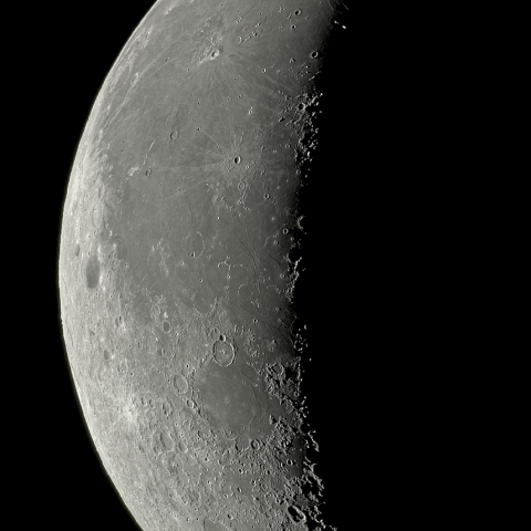 二十六日月(有明月、月齢24.71)