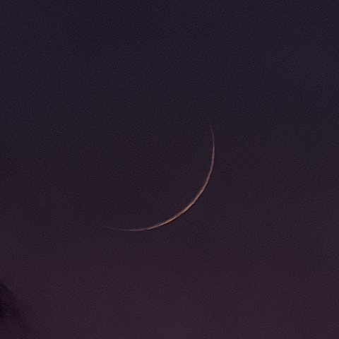 二日月(月齢1.44)