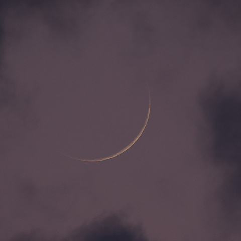 二日月(月齢1.72)