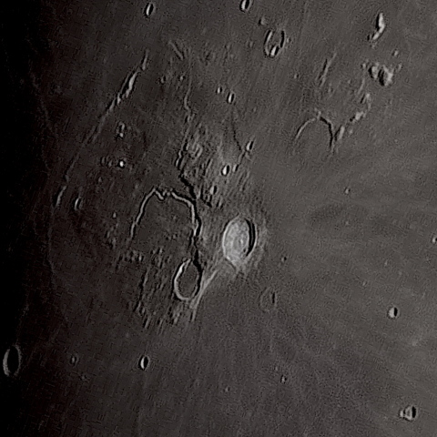 月面「アリスタルコス台地」附近