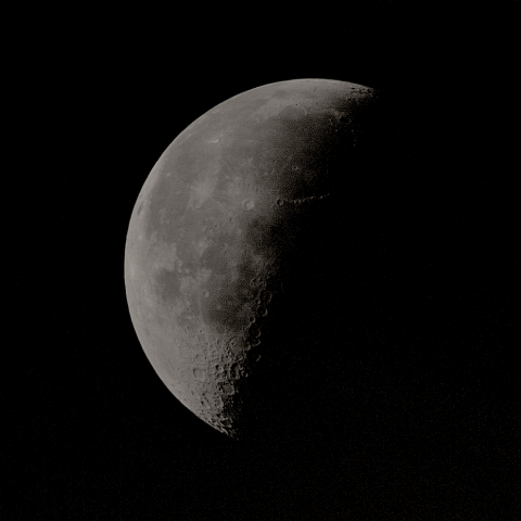 朝方の月(月齢22.32)