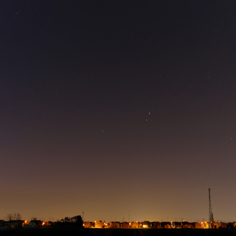 火星、木星と土星の接近