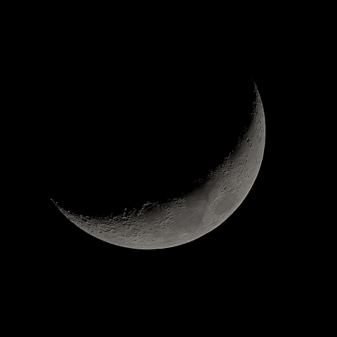 六日月(月齢5.01)