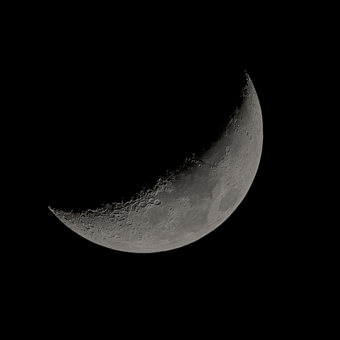 七日月(月齢6.03)