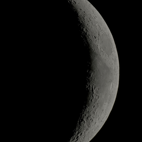 五日月(月齢4.33)