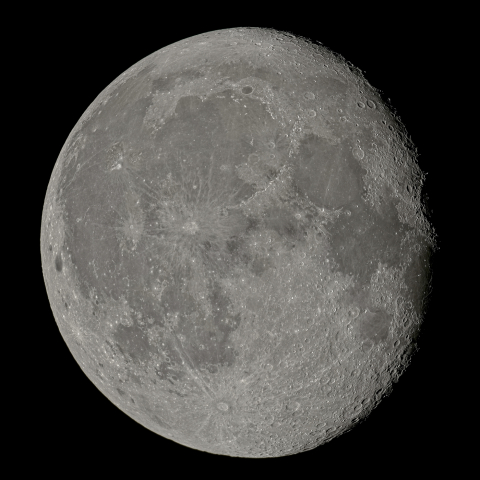 十八日月(月齢17.46)・再画像処理